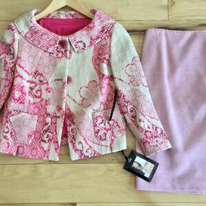 Ellie Tahari Pink skirt and jacket